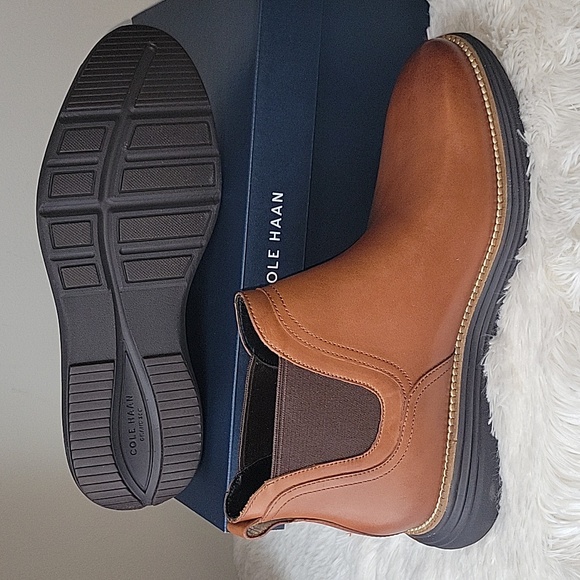 Cole Haan Original Geand Ultra Chelsea Boot British Tan Java US 10M - Picture 4 of 4